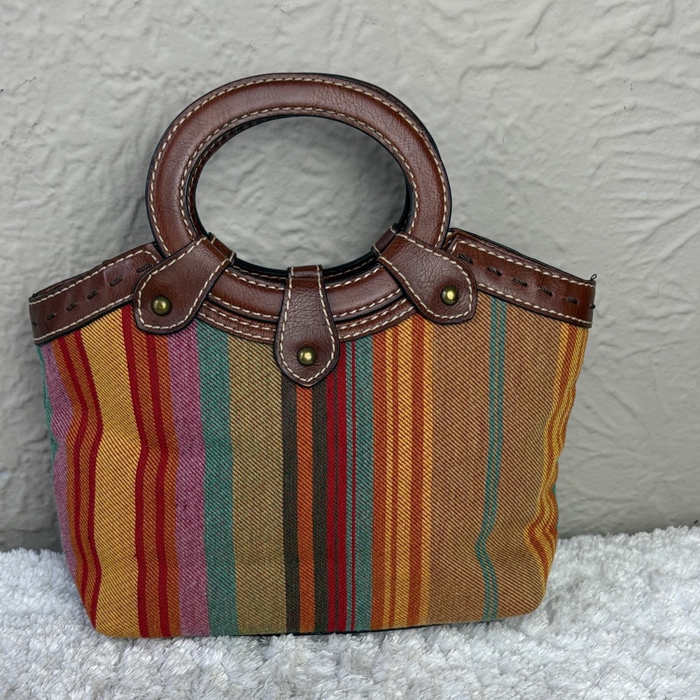Fossil Multicolor Striped Crossbody Handbag - Picture 2 of 7